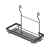 Estante especiero negro simple grande para colgar en caño de cocina - comprar online