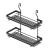 Estante especiero negro doble grande para colgar en caño de cocina - comprar online