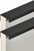 Perfil manija Línea de aluminio negro x 3.00 mts.