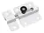 Pasador Con Traba Y Resorte En Hierro blanco Para Puerta 35x38 mm.