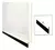 Zócalo fijo de aluminio blanco de 1.00 mts para puerta - comprar online