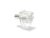 Soporte transparente perno metal de 5 mm. para estante
