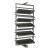 Botinero extraible y giratorio Unihooper negro de 8 bandejas - Altura regulable de 1400 a 1650 mm. - comprar online