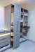 Columna extraíble Unihopper con piso antideslizante 6 canastos de 400 mm. de ancho - tienda online