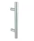 Barral Paul Simple de Acero inoxidable 300 mm para puerta de vidrio y madera