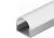 Perfil de aluminio curvo de 17 mm. para led de aplicar
