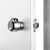 Pomo Meroni color plata con llave para puerta - comprar online