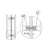 Barral Bodo LT Simple de Acero inoxidable 319 mm para puerta de vidrio y madera