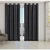Cortina Xadrez Pratika Blackout com Voil 2,80 x 1,80m Preta