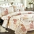 Kit Cobre Leito Solteiro Realce Patchwork + 2 Porta Travesseiros Viviana