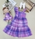 Vestido Roxo com Roupa Boneca