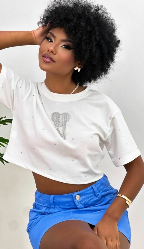 T-Shirt Cropped Juvenil - comprar online