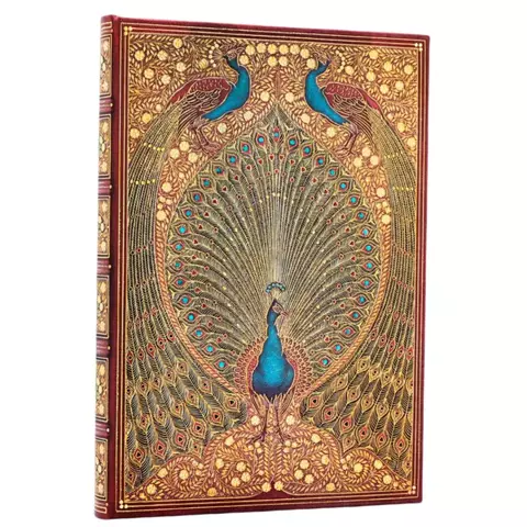 DIÁRIO PAPERBLANKS HAFIZ’S PEACOCKS ULTRA PAUTADO