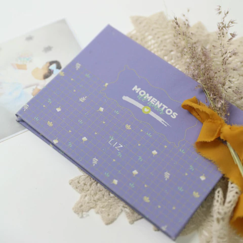 ÁLBUM AUTOCOLANTE SANFONADO 10X15 - LILÁS FOFO