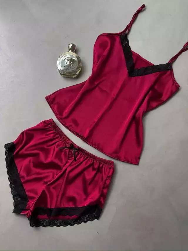 PIJAMA "SERENE" BORDO