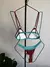 BIKINI "NAZARÉ" MARRÓN Y TURQUESA - comprar online