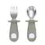 Colher e garfo em metal e silicone - loja online
