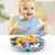 Prato em silicone - Linha Gomos com divisórias e ventosa + Tampa - introdução alimentar - - loja online