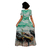 Vestido longo com fendas "Barcos de Pesca" Claude Monet na internet