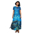 Vestido longo com fendas "Noite Estrelada sobre o Ródano" Vincent Van Gogh