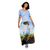 Vestido longo"Mulher com Sombrinha" Claude Monet