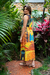 Vestido longo "Mural" Paul Klee - comprar online