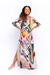Vestido longo com fendas "Abstrato" Wassily Kandinsky