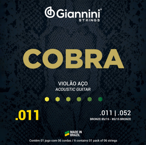 CORDA VIOLAO COBRA GIANNINI AÇO 85/15 011.052