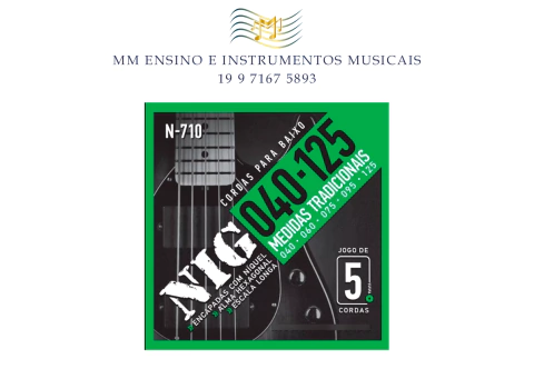 ENC. CONTRABAIXO NIG-710 .040 /.125 - 5 CORDAS - ESCALA LONGA 34 864MM