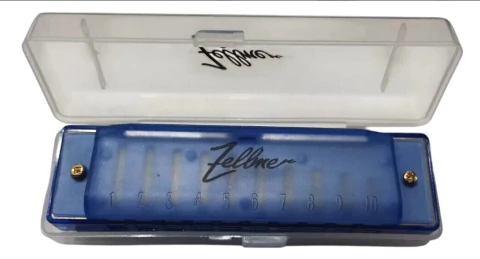 GAITA HARMONICA ABS AZUL 20 VOZES DO ZELLMER