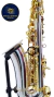 SAXOFONE ALTO SEBASTIAN SSA-AX818SG CORPO BANHADO A PRATA E CHAVES BANHADA A OURO - Marcelo Moreira