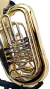 TUBA HARLEM SOUND 5/4 COMPACTA EM BB (SIB) 4 ROTORES LAQUEADA HT 20L BY C. IBANEZ na internet