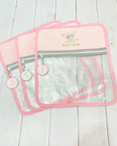 Bolsita Transparente Temática Elefantita Rosa - tienda en línea