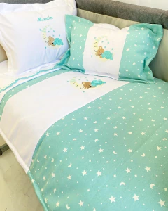 Set de Cuna Osito en la luna Verde