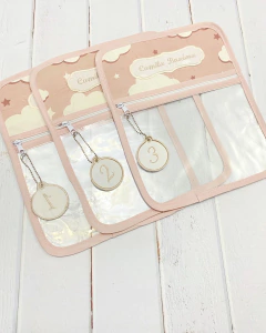 Bolsita Transparente Nubes Palo Rosa - tienda en línea