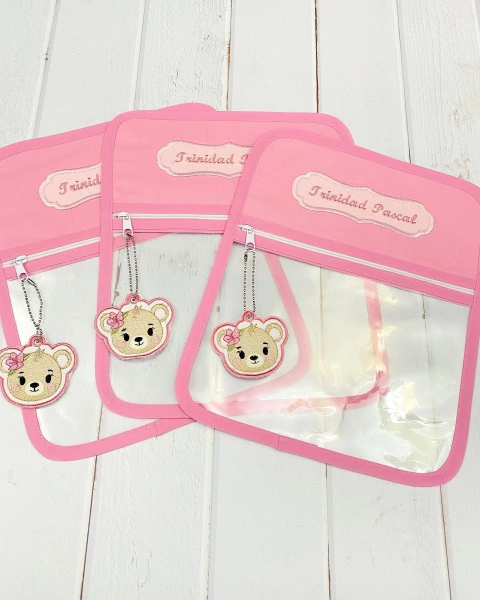 Bolsita Transparente Rosada