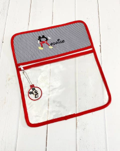 Bolsita Transparente Temática Mickey Nombre Rojo - comprar en línea