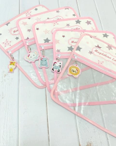 Bolsita Transparente Blanca Superstar Rosa - comprar en línea