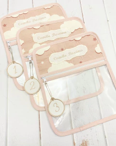 Bolsita Transparente Nubes Palo Rosa