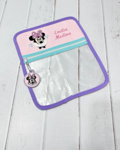 Bolsita Transparente Temática Minnie Mouse Rosa - tienda en línea