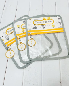 Bolsita Transparente Globos Aeroestaticos Amarillo - comprar en línea
