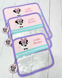 Bolsita Transparente Temática Minnie Mouse Rosa - MaJo Home Baby