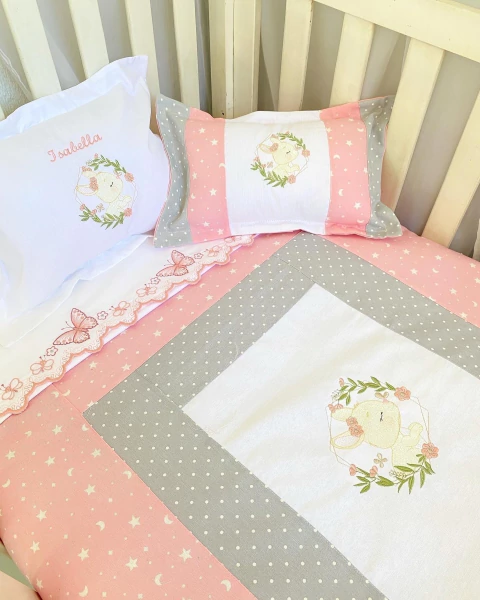 Set de Cuna Conejita Floral - comprar en línea