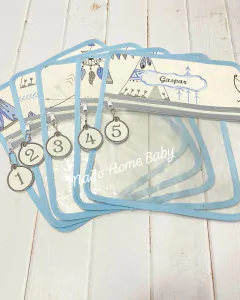 Bolsita Transparente Tipi Celeste