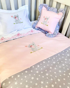 Set de cuna madera Elefantita estrellas gris en internet