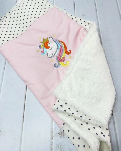 mantita corderito unicornio - MaJo Home Baby