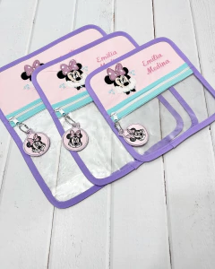 Bolsita Transparente Temática Minnie Mouse Rosa - comprar en línea