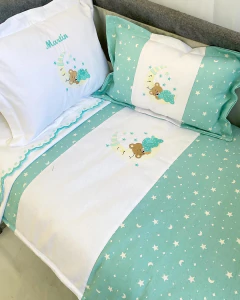 Set de Cuna Osito en la luna Verde - comprar en línea