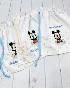 bolsitas de tela bicolor Mickey sentado - comprar en línea