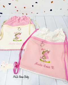 bolsitas de tela bicolor niña sombrero en internet